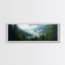 Emerald Green Mountain Landscape Wall Art Canvas Blue Ridge Mountains Print Extra Large Wall Art For Living Room Above Sofa