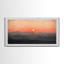 Sunrise Over The Smoky Mountains Framed Canvas Print
