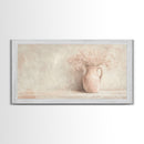 Cute Boho Wall Art For Kitchen or Dining Room, Oil Painting Of a Flower Pot, Cute Decor Idea, Cute Wall Art, Gift For Her