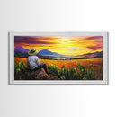Oil Painting Print of an El Campesino - Mexican American Wall Art - Framed Canvas Print - Mexican Folk Art - Chicano Wall Art - Mexicano Art