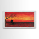 Despair - Framed Canvas Print - Moody Decor - Abstract Wall Art