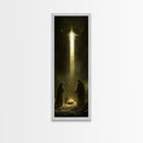 Nativity Painting Print, Wall Art, Christian Wall Decor, Tall and Skinny Wall Art, Narrow Art For Tight Space, Nativity Painting, Nativity Art