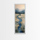 Framed Canvas Print Nature-Inspired Marsh Painting Landscape Painting Wabi Sabi Art Guest Room Art Rustic Decor Perfect Above Sofa Accent