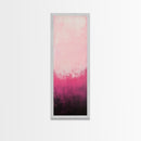 Gradient Pink Ombre Framed Canvas Print Light Pink Abstract Wall Art Bedroom or Living Room Coastal Cowgirl Aesthetic