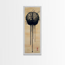 Framed Canvas Print Brain Art, Science Inspired Minimalist Wall Art, Moody Therapy Artwork, Gift Idea for Living Room or Office