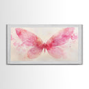 Pink Butterfly Canvas Print Whimsical Art Light Pink Wall Art Angel Art Prints Above Bed Wall Art Bedroom Decor Gift Idea