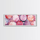 Glitter Eyeshadow Art Canvas Print Makeup Lover Decor Light Pink Abstract Wall Art Bedroom Aesthetic Makeup Room Glamorous Artwork