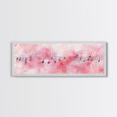 Musical Notes Canvas Print Artistic Sheet Music Wall Art Light Pink Abstract Artwork Rustic Wabi Sabi Art Living Room Decor Gift
