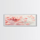Lotus Petal Canvas Print, Wabi Sabi Wall Art, Light Pink Nature-Inspired Art, Bedroom or Yoga Room Decor, Serene Feminine Artwork