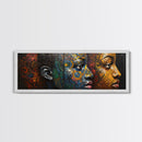 Vibrant African Art Tribal Art Décor Golden Tones Minimalist Decor Rustic Wall Art Original Painting Unique Gift Idea