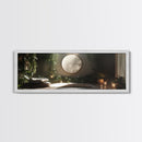 Zen Canvas Print Minimalist Indoor Jungle Art Peaceful Boho Decor Relaxing Yoga Art Bedroom Wall Art Nature Inspired