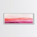 Horizontal Canvas Print Abstract Pink Landscape Extra Wide Moody Art Minimalist Wabi Sabi Bedroom Wall Decor Living Room Pastel