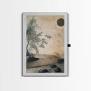 Zen Bamboo Garden Canvas Print Wabi Sabi Wall Art Minimalist Zen Inspired Artwork Rustic Decor Above Couch Wall Art Bedroom Art