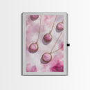 Abstract Pink Pendant Canvas Print Featuring Geometric Wall Art Light Pink Jewelry Artwork Great Gift Idea Minimalist Boho Decor