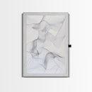Black White Line Art Canvas Print Minimalist Geometric Wall Decor Modern Zen Artwork Above Couch Gift Idea Stylish Home Accent