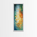 Water Reflections, Abstract Painting, Ocean Inspired Art, Blue and Green Wall Art, Nautical Decor, Minimalist Art, Canvas Print