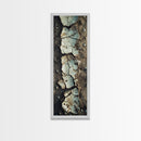 Cracked Earth, Textured Art, Wabi Sabi Art, Canvas Print, Geometric Wall Art, Abstract Landscape, Earth Tones