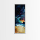 Stormy Ocean, Moody Art, Canvas Print, Nautical Painting, Dark Romance Painting, Coastal Wall Art, Living Room Art