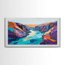 Grand Canyon, Southwest Wall Art, Extra Wide Art, Panoramic Painting, Landscape Painting, Above Bed Wall Art, Canvas Print