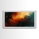 Moody Abstract Art, Dark Romance Painting, Ozymandias Art, Framed Canvas Print, Rustic Decor, Textured Canvas, Bold Art Statement