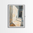 Shadowed Hallway, moody art, wabi sabi wall art, minimalist art, vertical wall art, framed canvas print, above bed wall art