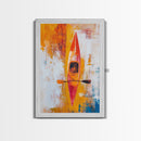 Kayak Painting, Nautical Wall Art, Coastal Cowgirl Wall Art, Rustic Decor, Abstract Boat Art, Ocean Painting, Canvas Print