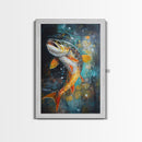 Vibrant Trout Art, Fly Fishing Art, Lake Tahoe Art, Rustic Wall Art, Nature Inspired Decor, Fisherman Gift, Canvas Print