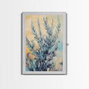 Sage Green Art, Botanical Wall Decor, Nature-Inspired Art, Minimalist Art, Living Room Wall Art, Framed Canvas Print, Rustic Decor
