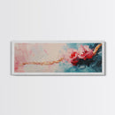Romantic Floral Abstract Art, Soft Pastel Textured Painting, Feminine Boho Decor, Modern Bedroom Wall Art, Elegant Home Art
