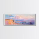 Grand Canyon Painting Canvas Print Desert Landscape Wall Art Southwest Home Decor Pastel Earth Tone Artwork Living Room or Office Accent