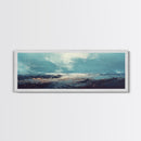 Moody Ocean Canvas Print Coastal Seascape Art, Abstract Blue Water Painting, Home Decor, Living Room Wall Art, Ocean Wall Art