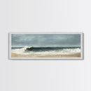 Stormy, Waves, Ocean, Moody, Canvas Print, Coastal Art, Nautical Wall Decor, Living Room Artwork, Dark Beach Painting