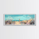 Ocean Breeze, Seaside Escape, Coastal Painting, Framed Canvas Print, Beach Wall Art, Home Decor, Modern Art, Bedroom Decor