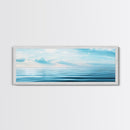 Serene Ocean Horizon Canvas Print Minimalist Beach Wall Art Tranquil Coastal Decor Calming Seascape Painting Zen Gift