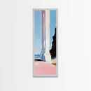Beach Archway, Coastal Escape, Sunlit Ocean View, Tropical Paradise, Travel Inspired Home Decor, Light and Airy Aesthetic, Canvas Print