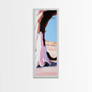 Desert Arch, Pink Sand, Minimalist Landscape, Framed Canvas Print, Boho Wall Art, Southwest Decor, Living Room Art, Nature Inspired