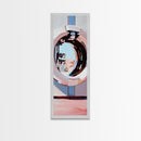 Porthole Reflection, Nautical Aesthetic, Ocean View Art, Framed Canvas Print, Modern Minimalist, Coastal Decor, Living Room Art