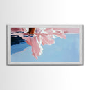 Water Reflection, Feet, Soft Tones, Canvas Print, Minimalist Art, Dreamy Aesthetic, Bedroom Wall Art, Modern Home Decor, Calm Atmosphere