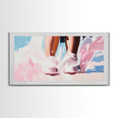 Water Feet, Splashes, Canvas Print, Minimalist Art, Dreamy Aesthetic, Serene Bedroom Decor, Modern Home Wall Art, Beach Inspired Design