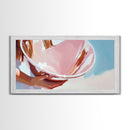 Pink Shell, Coastal Art, Beach Inspired, Canvas Print, Boho Wall Art, Minimalist Ocean Decor, Bedroom Wall Art, Beach House Gift
