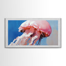 Jellyfish, Ocean Art, Marine Life, Canvas Print, Coastal Wall Decor, Beach House Art, Nautical Painting, Underwater Minimalist Artwork