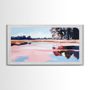 Marshland Serenity, Nature Landscape Art, Tranquil Scenery, Warm Neutrals, Earthy Wall Decor, Relaxing Aesthetic, Canvas Print, Bedroom
