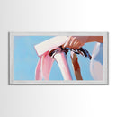 Fashion Statement, Bold Bangles, Modern Wall Art, Framed Canvas Print, Contemporary Home Decor, Minimalist Style, Chic Living Room Art