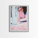 Girl Sitting, Reflective Mood, Canvas Print, Emotional Artwork, Modern Aesthetic, Contemporary Art, Minimalist Wall Art, Bedroom Decor