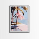 Palm Trees, Tropical Vibes, Beach Art, Canvas Print, Coastal Decor, Vacation Aesthetic, Living Room Wall Art, Boho Island Artwork