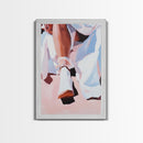 Ballet Shoes, Feminine Art, Elegant Decor, Fashion Print, Framed Canvas Print, Modern Wall Art, Soft Aesthetic, Romantic Artwork