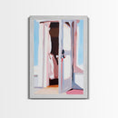 Open Door, Sunlit Entryway, Warm Aesthetic, Canvas Print, Cozy Home Decor, Minimalist Art, Farmhouse Wall Art, Living Room Decor