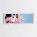 Pink Petals, Romantic Floral, Feminine Wall Art, Boho Aesthetic, Modern Bedroom Art, Pastel Colors, Canvas Print, Chic Flower Painting