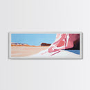 Desert Landscape, Modern Art, Living Room Wall Art, Framed Canvas Print, Minimalist Artwork, Neutral Decor, Southwest Wall Decor