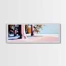 Trees, Sand, Nature, Canvas Print, Coastal Wall Art, Minimalist Landscape, Beach House Decor, Tranquil Artwork, Living Room or Hallway Art